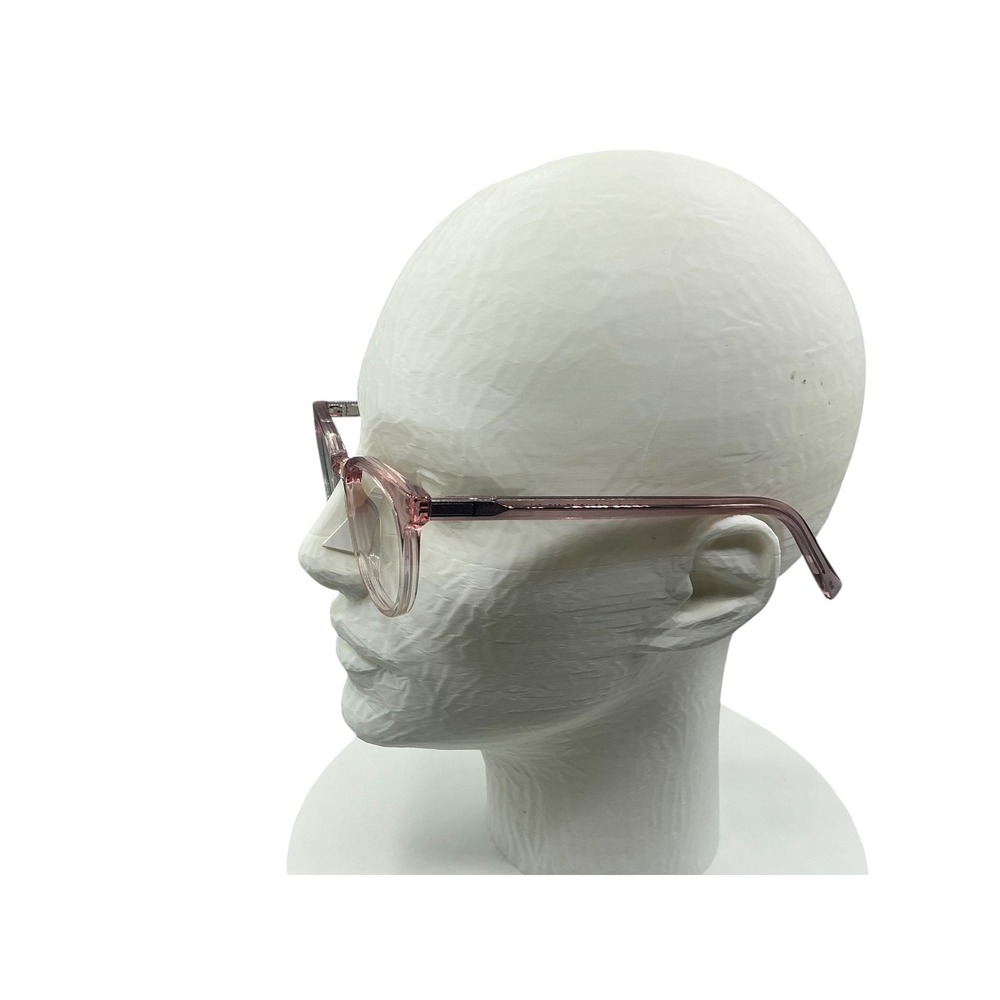 Warby Parker Sadie Eyeglasses Rose Crystal Pink Clear Cat Eye Frames 46-19-140 - Picture 2 of 6